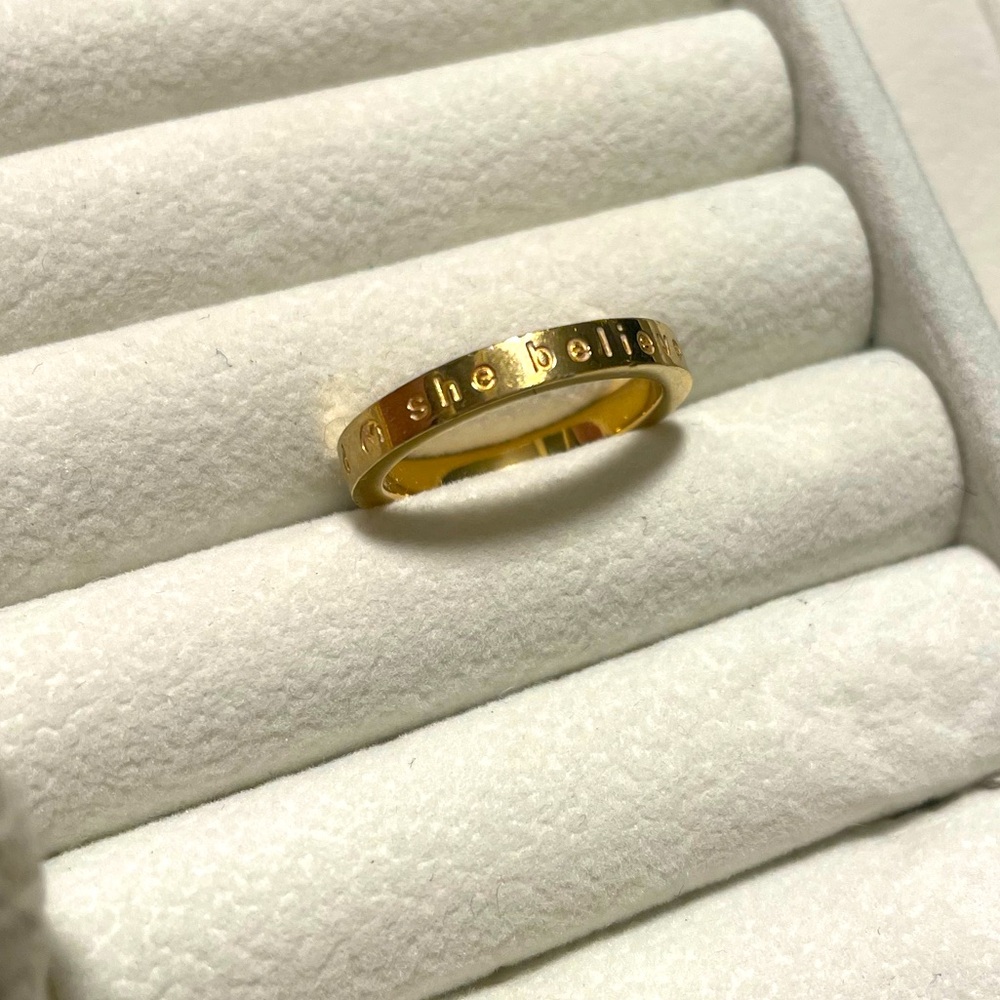 MantraBand Ring- She believed she could do she did.